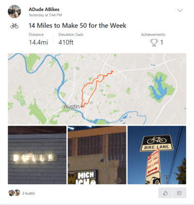 14 Miles to Make 50 for the Week