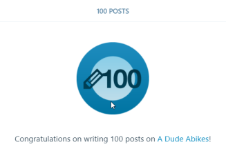 100th Post on A Dude Abikes