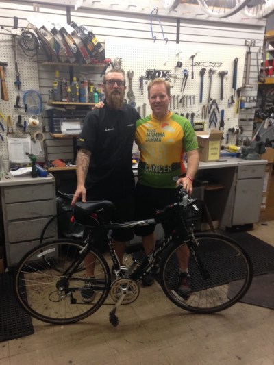 Fuji first time fix-up Mike Sun and Ski me Jul 2015