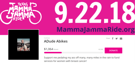 Mamma Jamma fundraising as of 092118