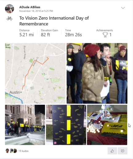 To Vision Zero Vigil 111818